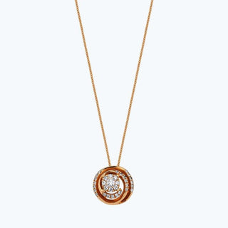 Spiral Diamond Necklace