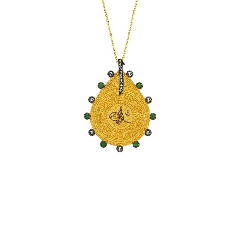 22 K Tugra Gold Necklace