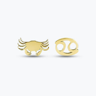 Altınbaş Zodiac Cancer Gold Earrings