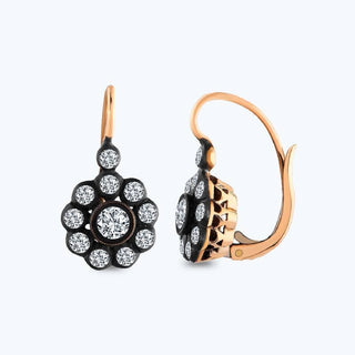 Rose Cut Diamond Earring