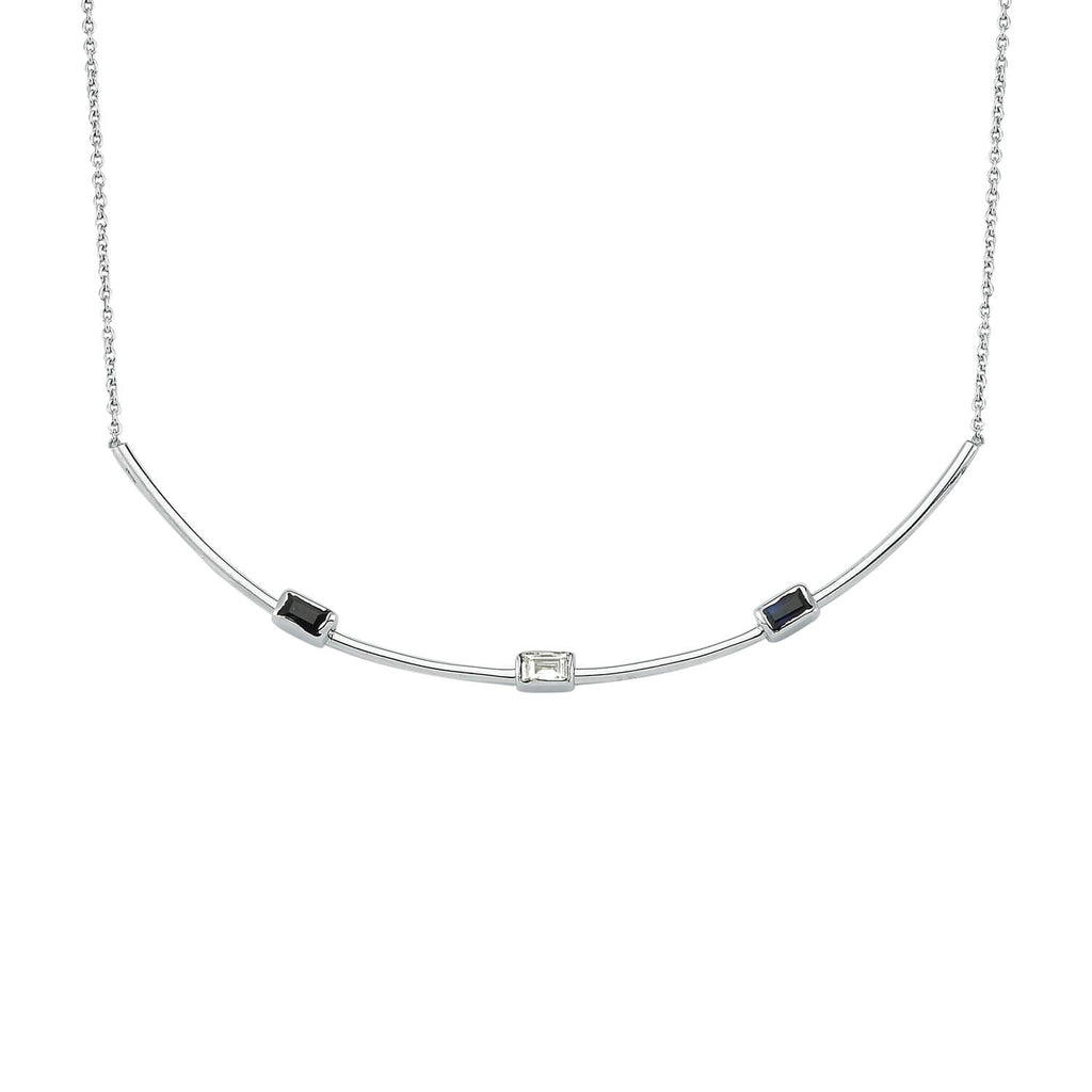 Sapphire Diamond Necklace