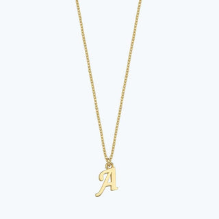 Letter A Gold Necklace