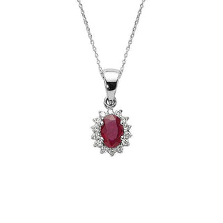 Ruby Diamond Necklace