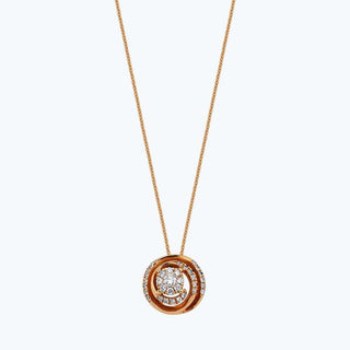 Spiral Diamond Necklace