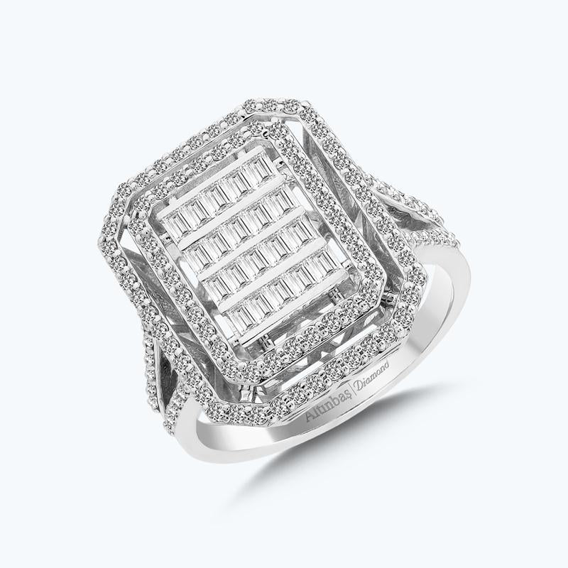 Bague Diamant Baguette