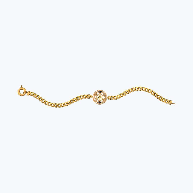 22K Lebensblume Goldarmband