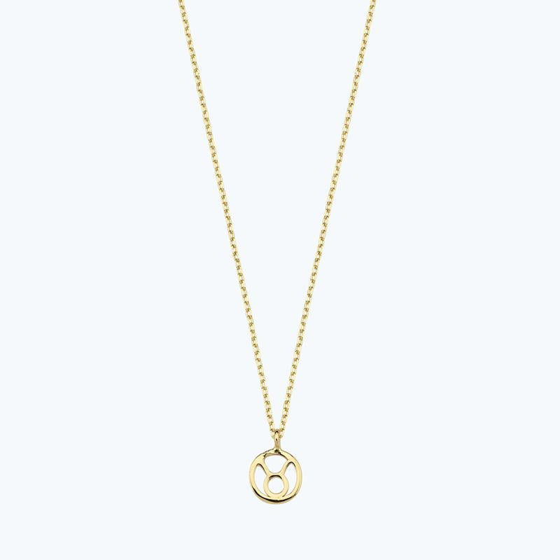Zodiac Sign Taurus Gold Necklace