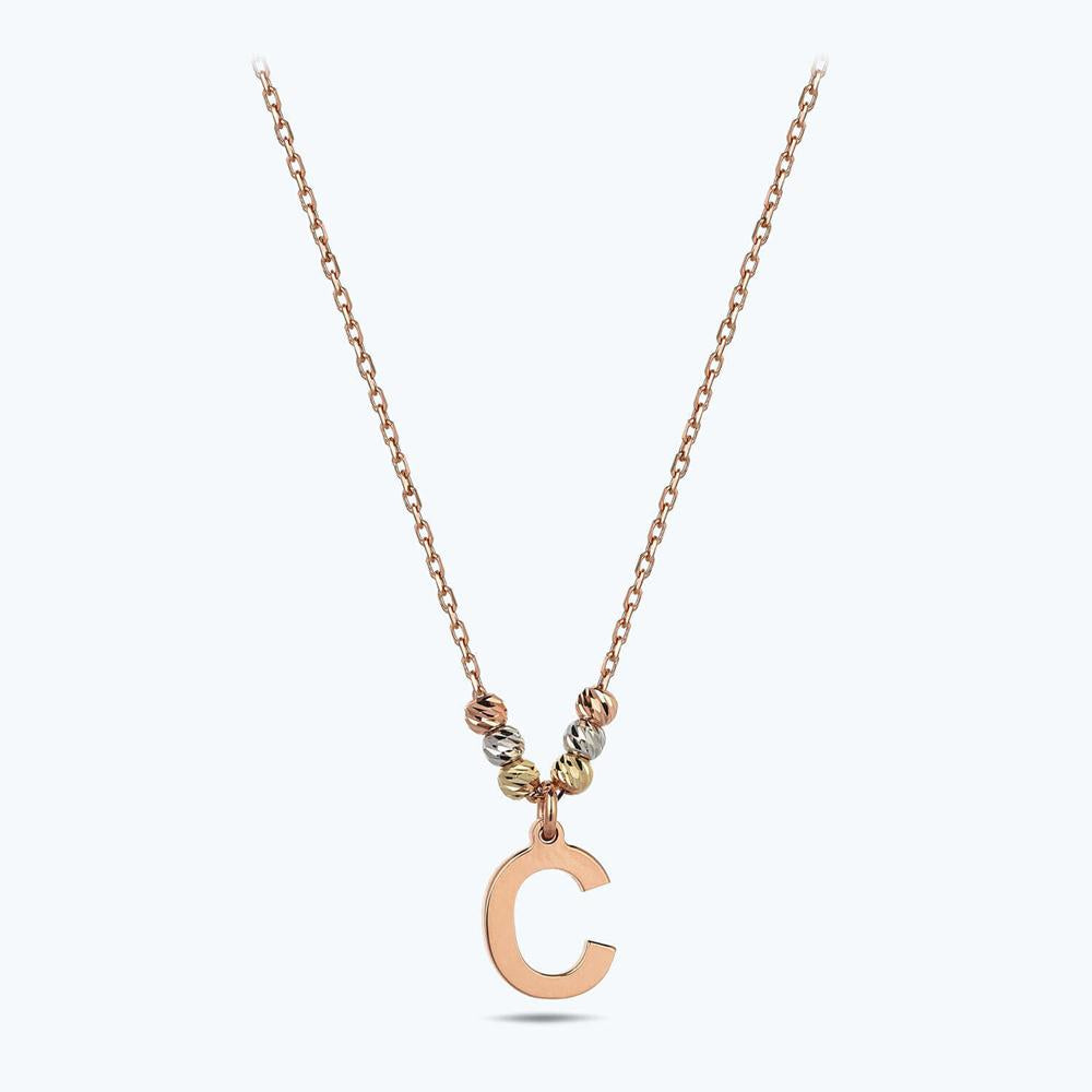 Letter C Gold Necklace
