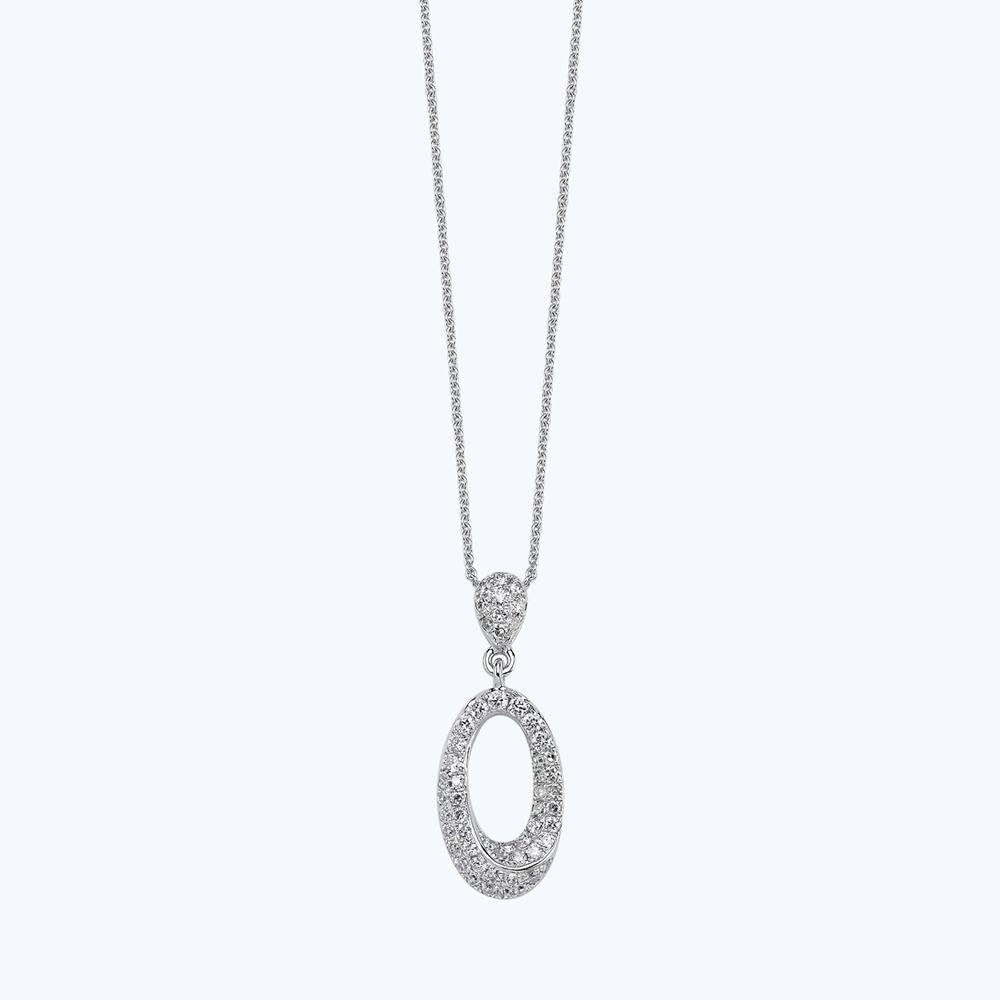 Hoop Diamond Necklace