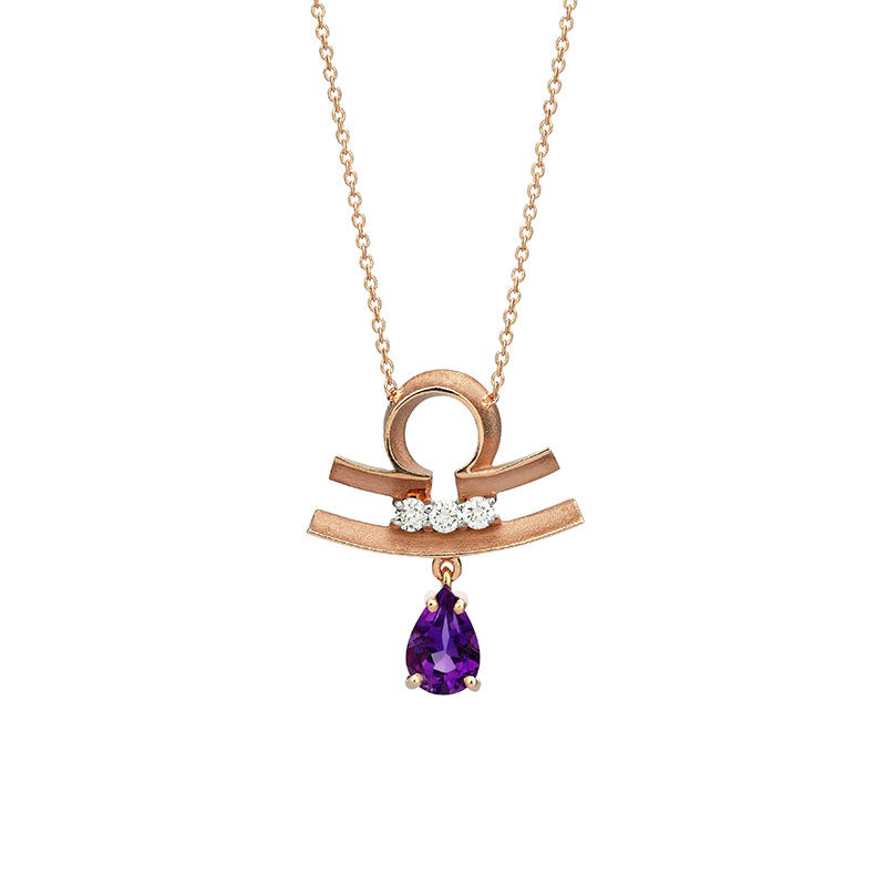 Collier Diamant Améthyste
