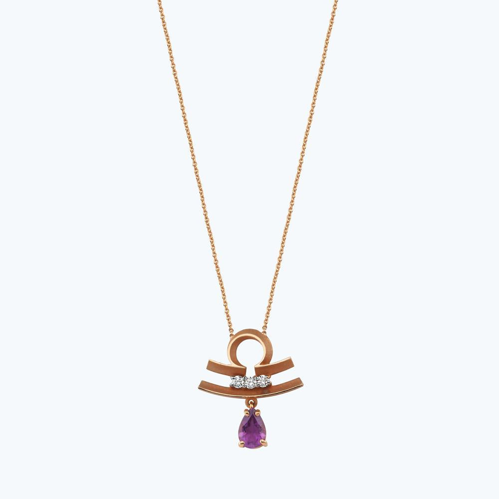 Collier Diamant Améthyste