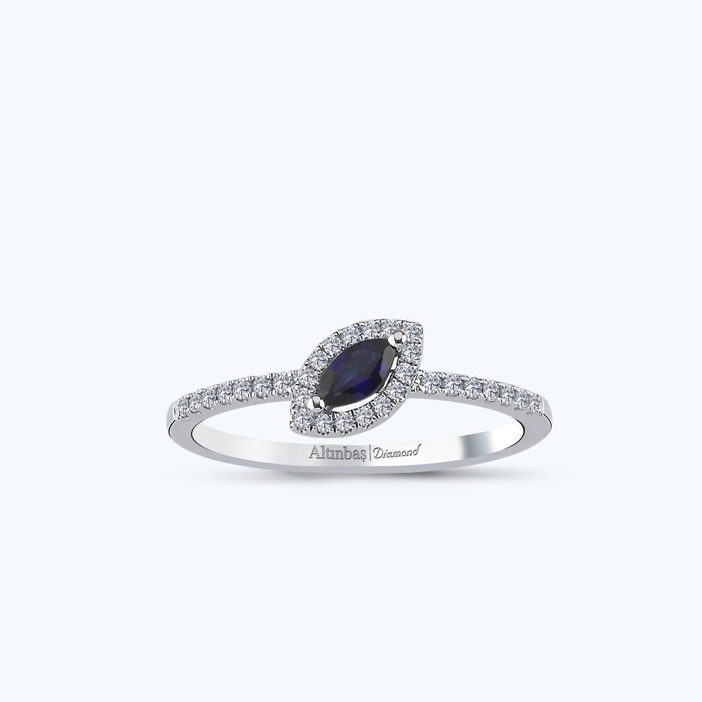 Saphir Diamantring