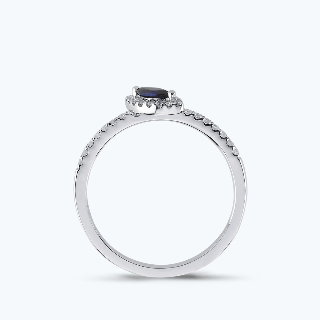 Saphir Diamantring