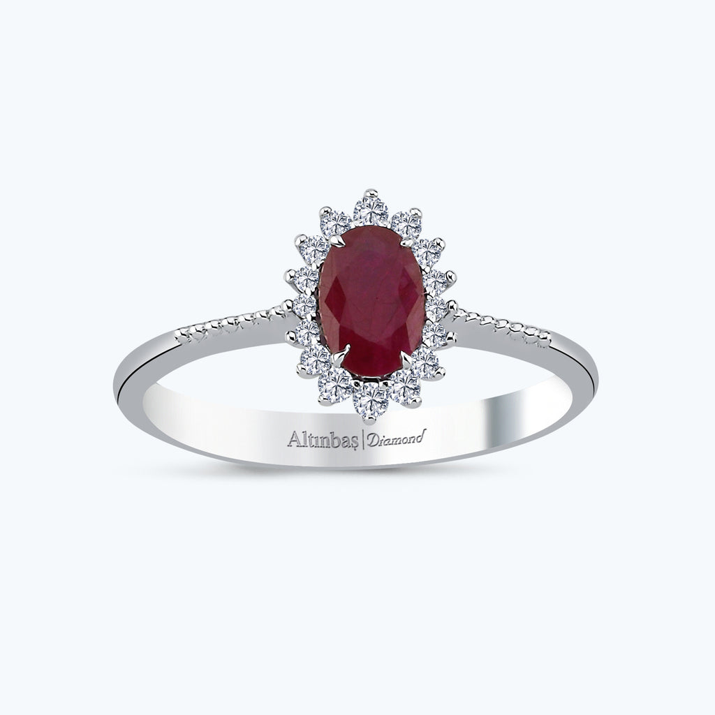 Bague Diamant Rubis