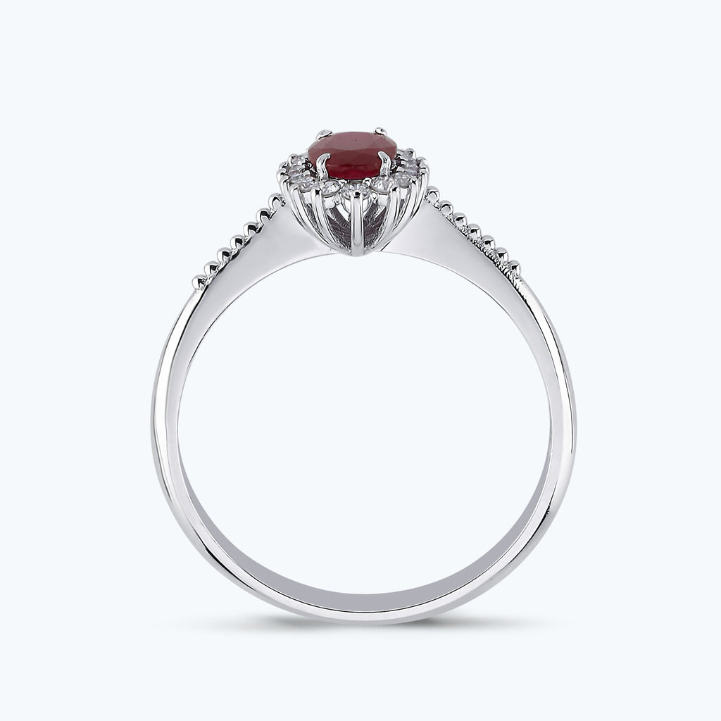 Bague Diamant Rubis