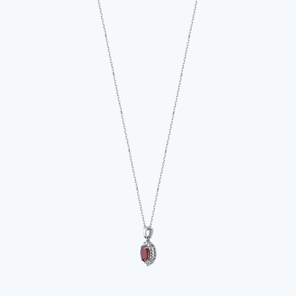Ruby Diamond Necklace
