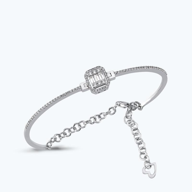 Baguette Diamantarmreif