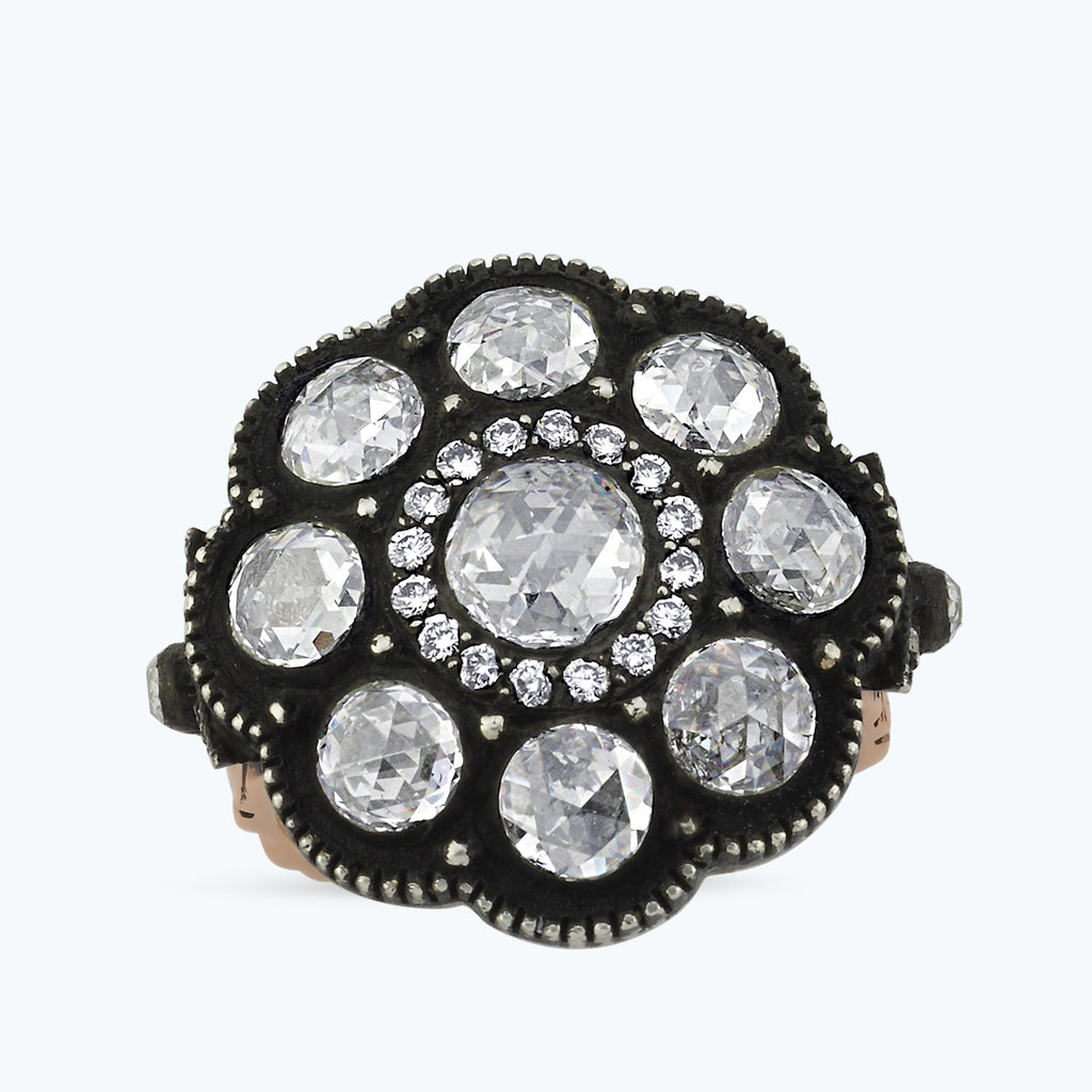 Rosenschliff Diamantring