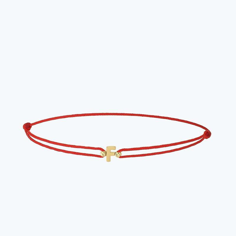 Bracelet Or Lettre F