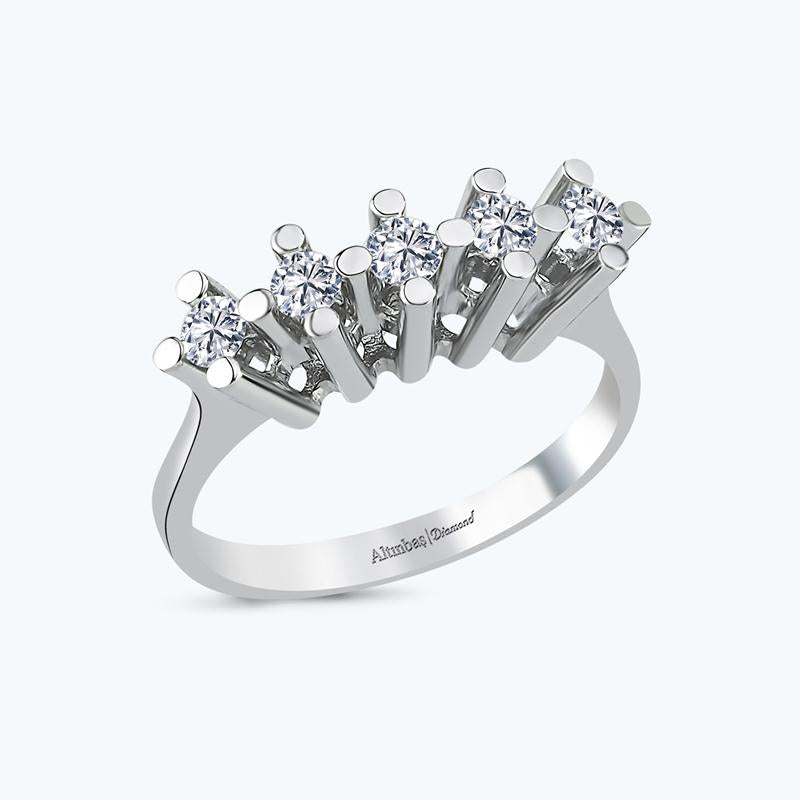 Bague Diamant Cinq Pierre