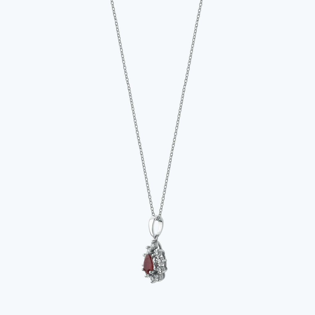 Collier Diamant Rubis