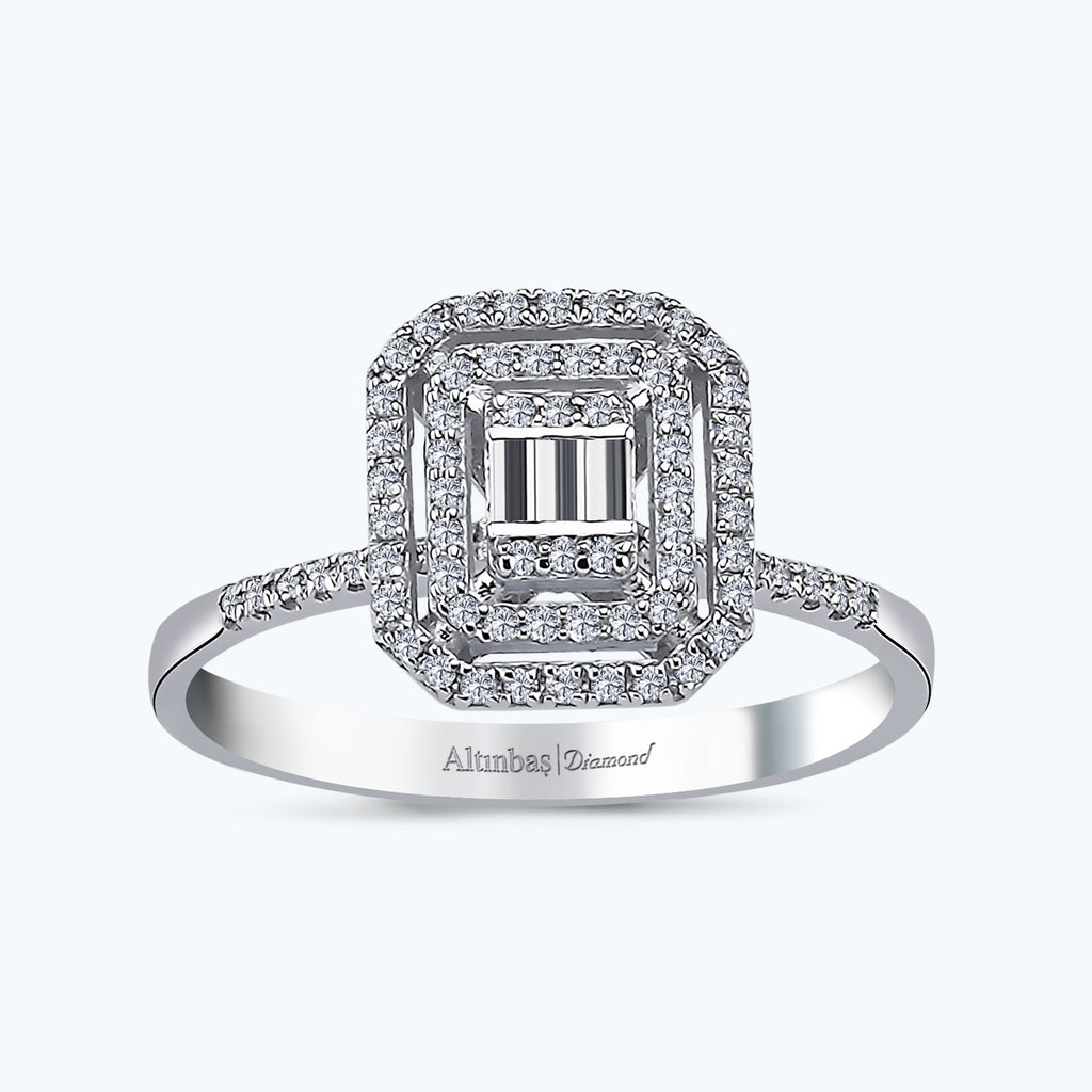 Bague Diamant Baguette