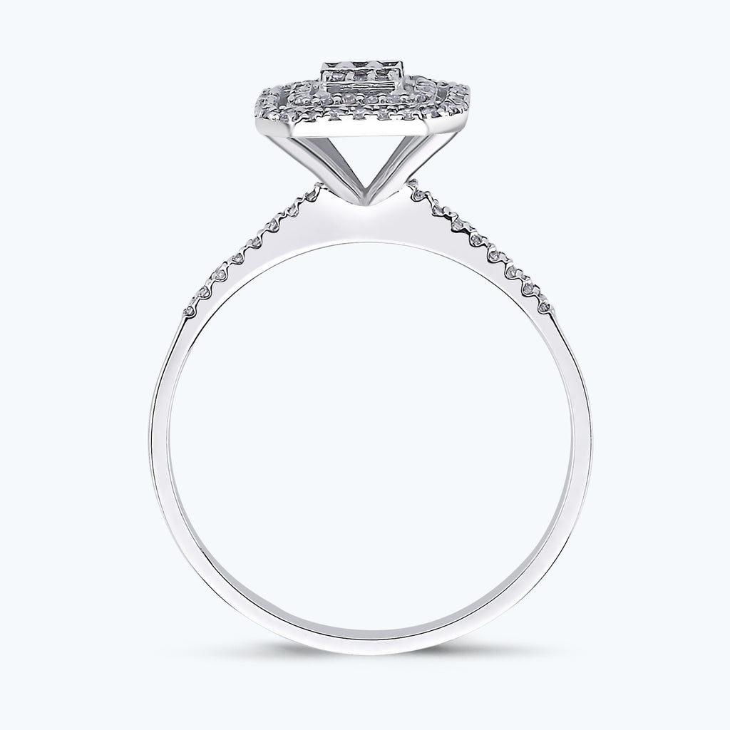 Bague Diamant Baguette