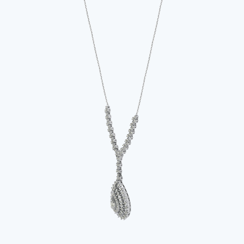 Collier Diamant Baguette