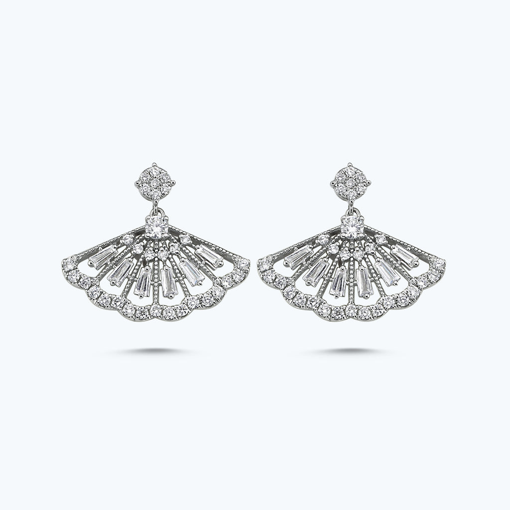 Baguette Diamantohrring