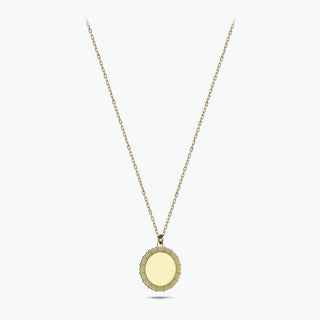 Altınbaş Life Plate Gold Necklace