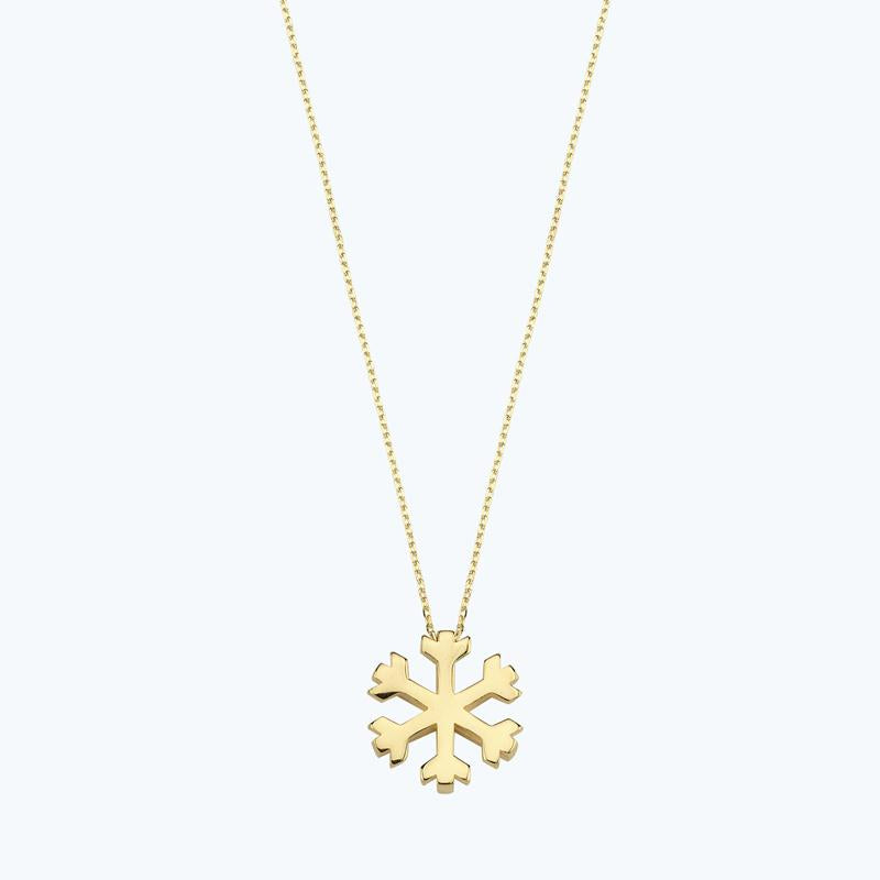 Snowflake Gold Necklace