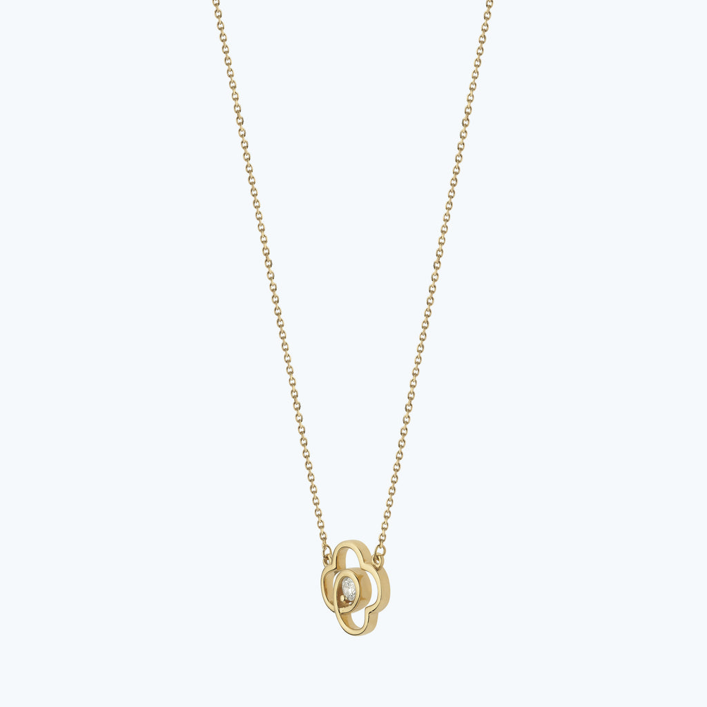 Flower Diamond Necklace
