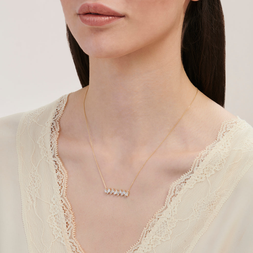 Collier Or Baguette