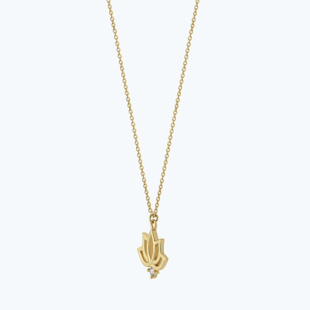Lotus Gold Necklace