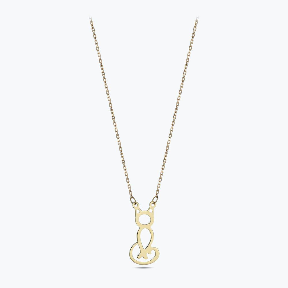 Cat Gold Necklace