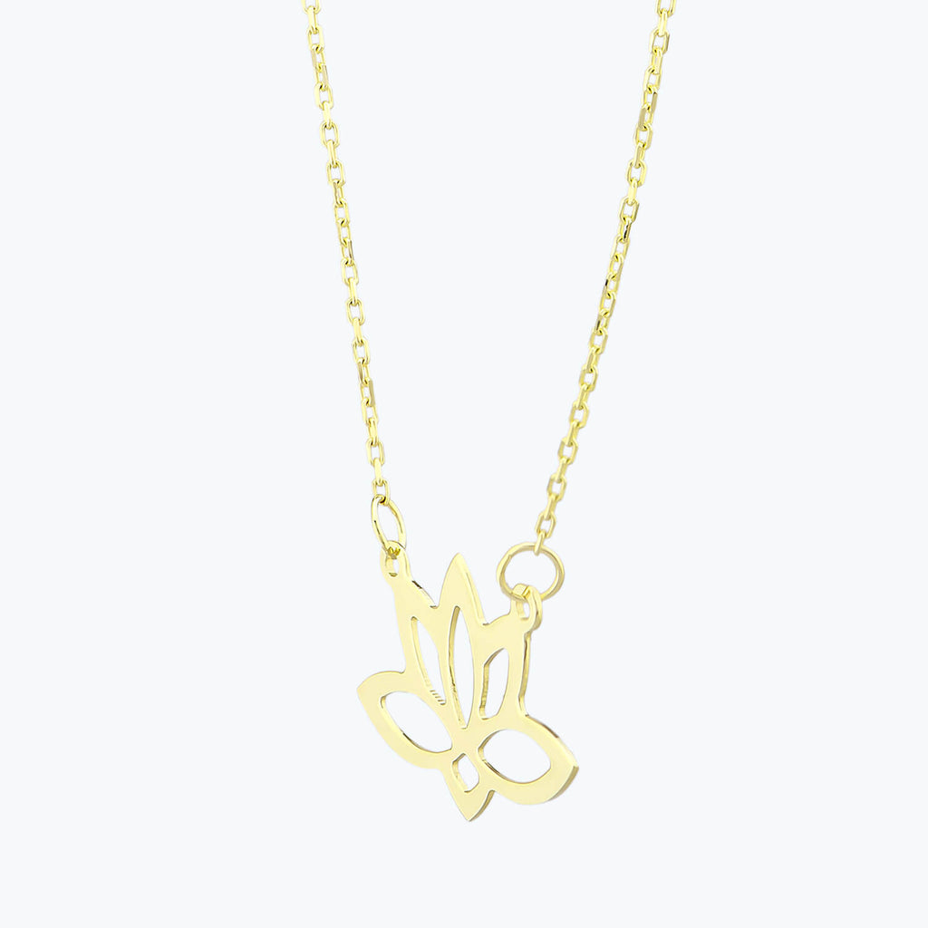 Lotus Gold Necklace