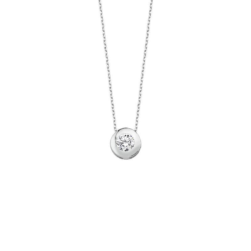 Solitaire Gold Necklace