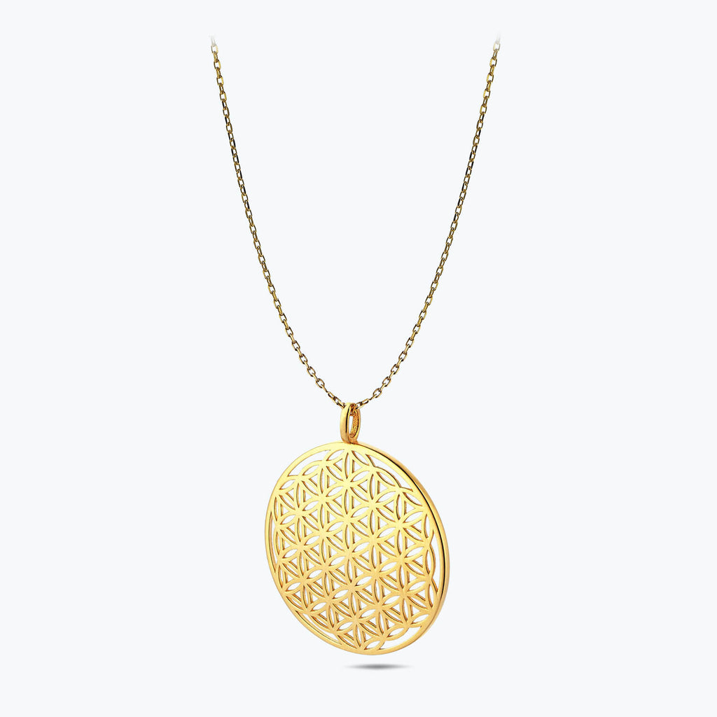 22K Goldkette Lebensblume