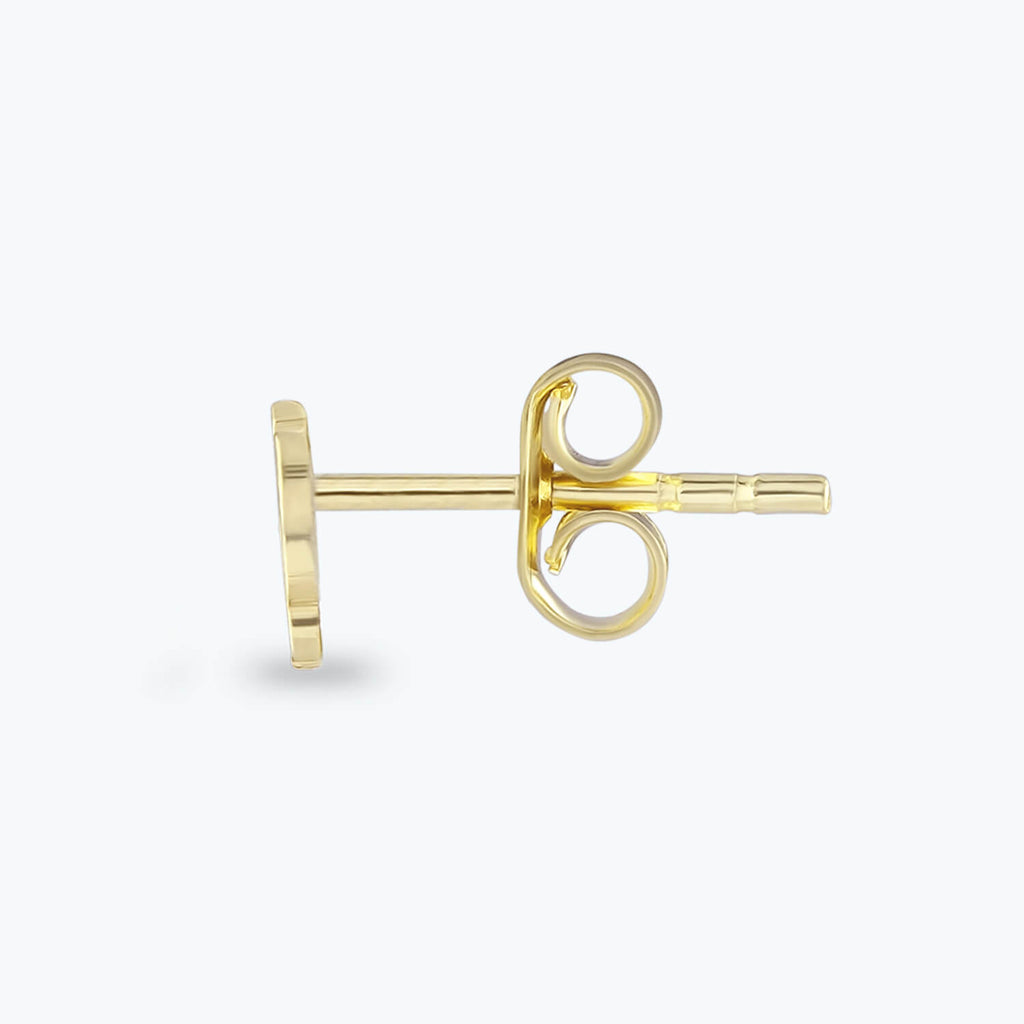 Zodiac Sign Carb Gold Earrings