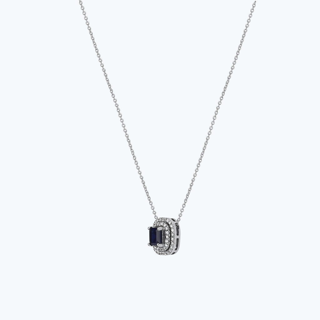 Collier Diamant Saphir
