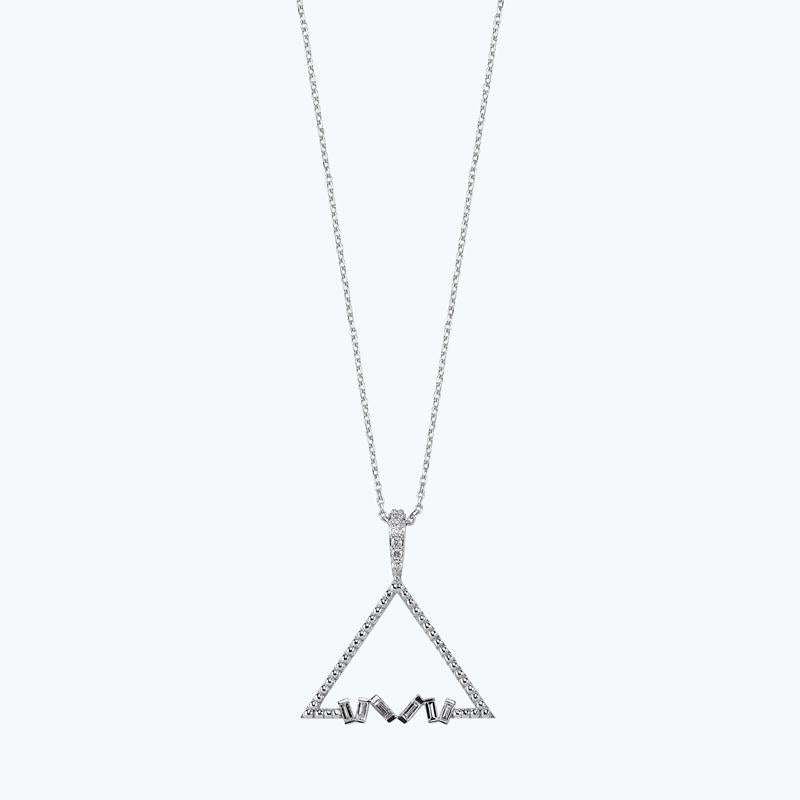 Collier Diamant Baguette