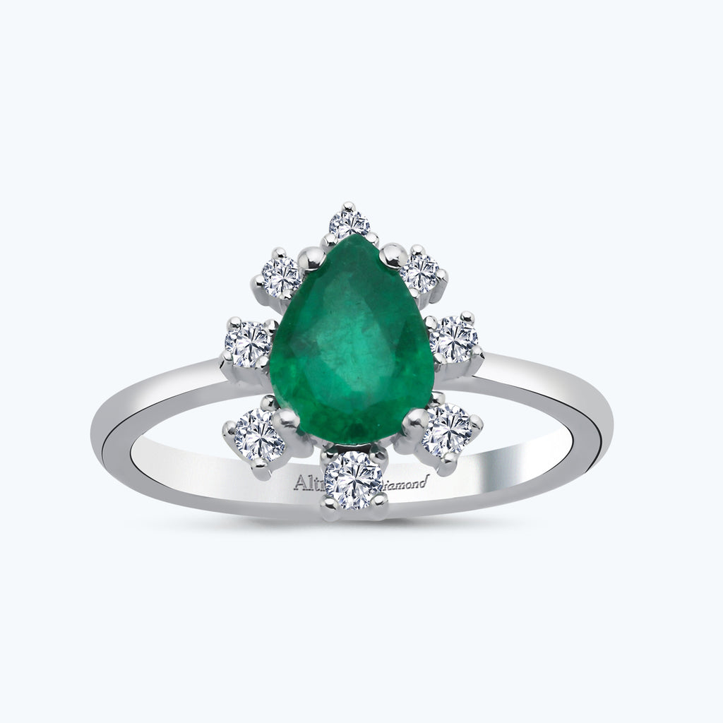 Bague Diamant Émeraude