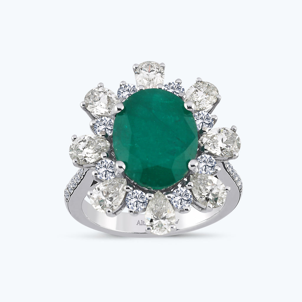 Bague Diamant Émeraude