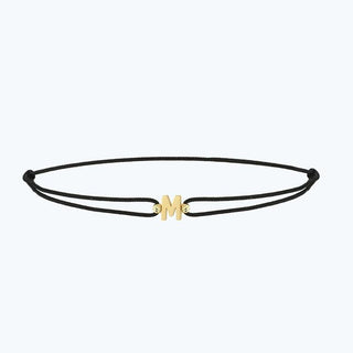 Letter M Gold Bracelet