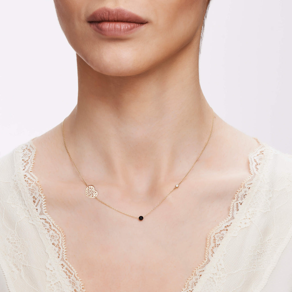 Diamantkette Herz 