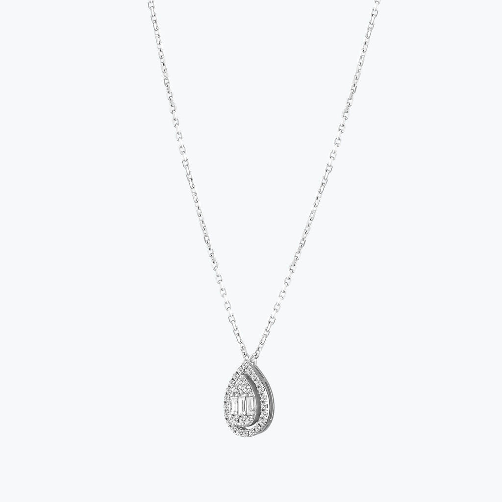 Collier Diamant Baguette
