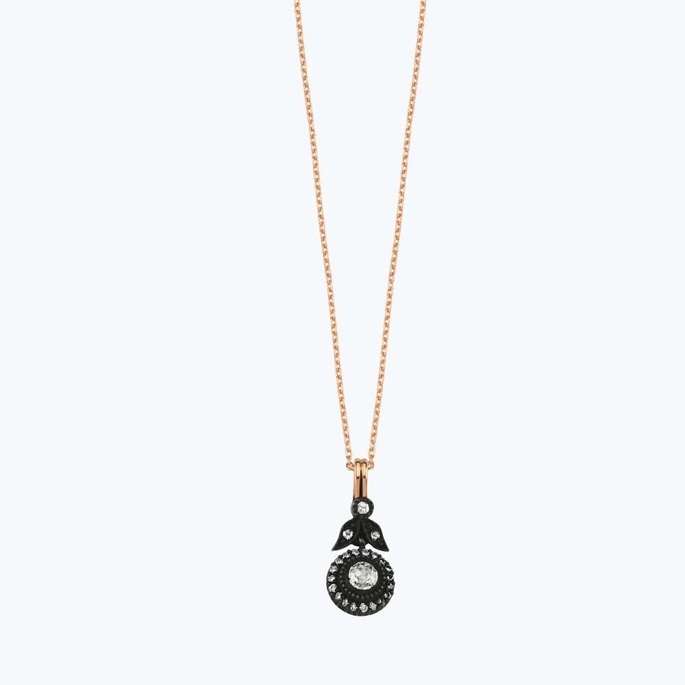 Rose Cut Diamond Necklace