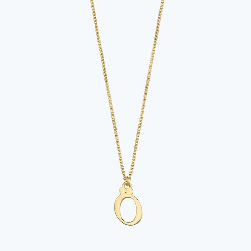 Letter Ö Gold Necklace