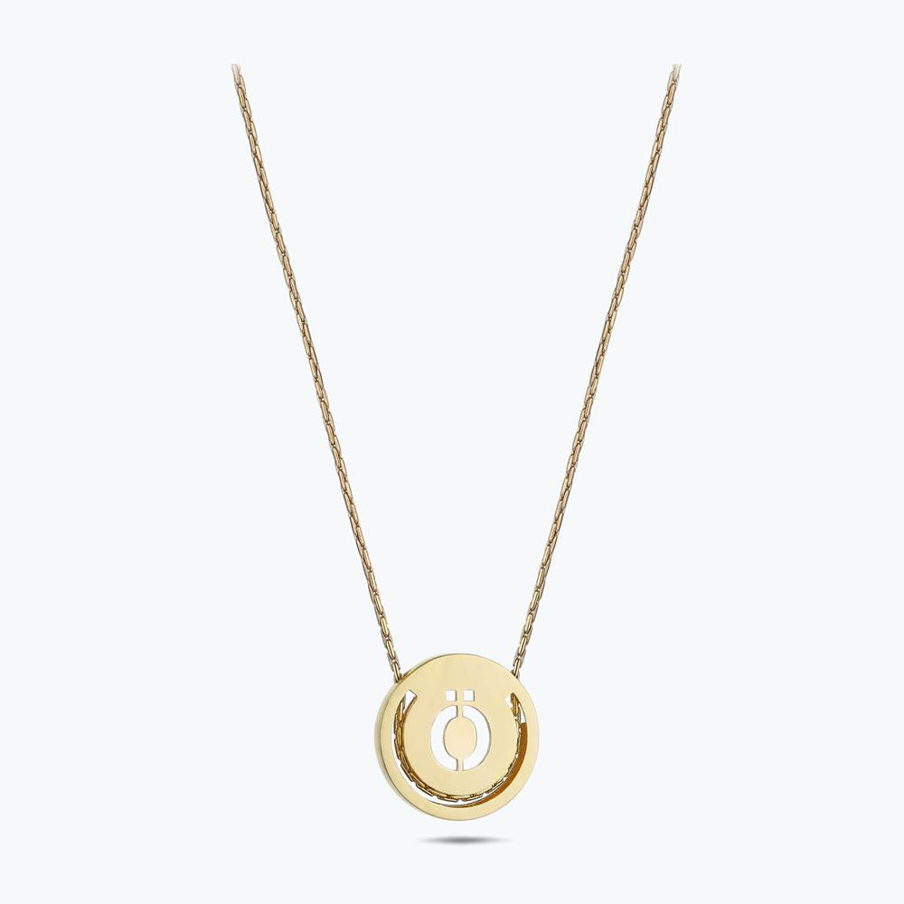 Letter Ö Gold Necklace