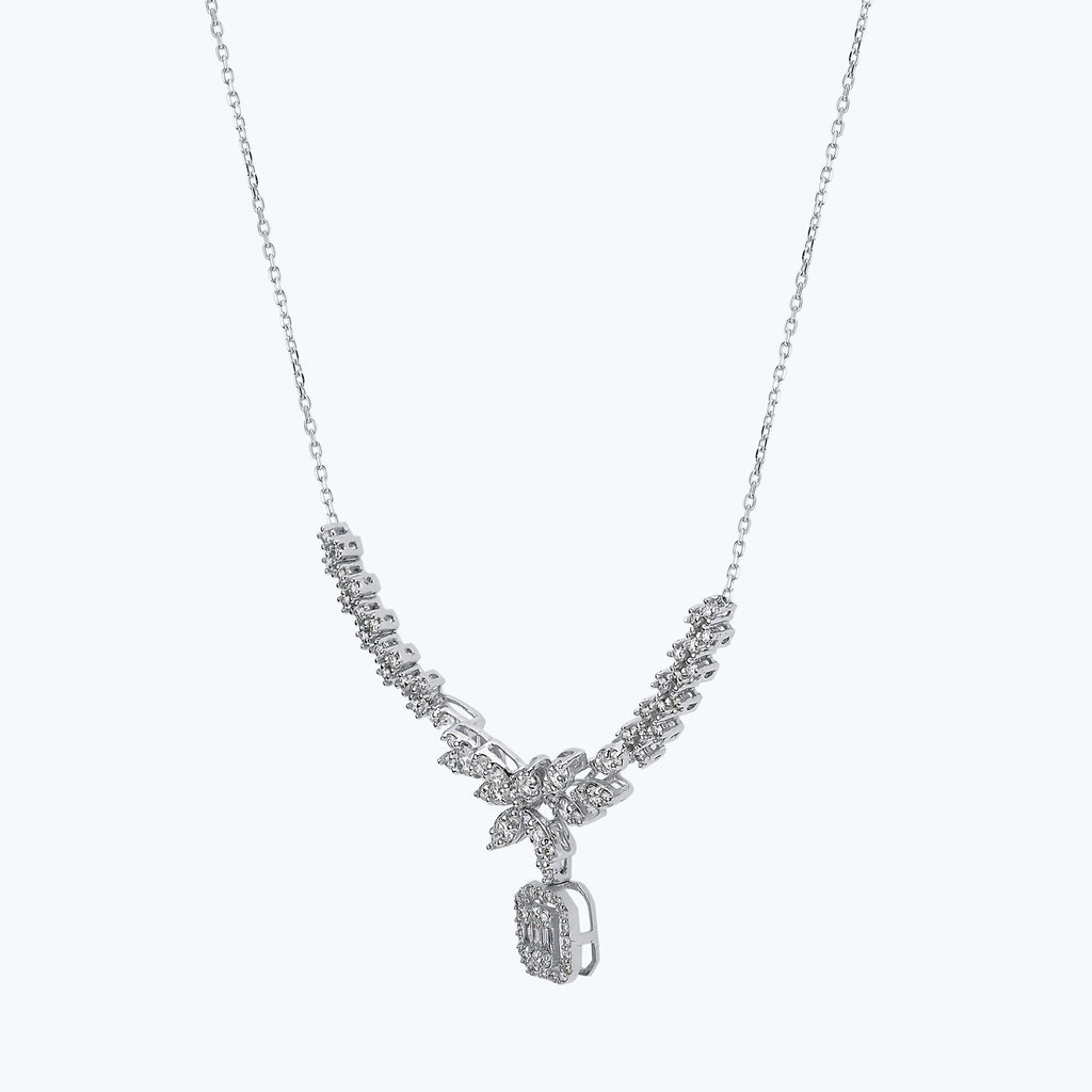 Collier Diamant Baguette